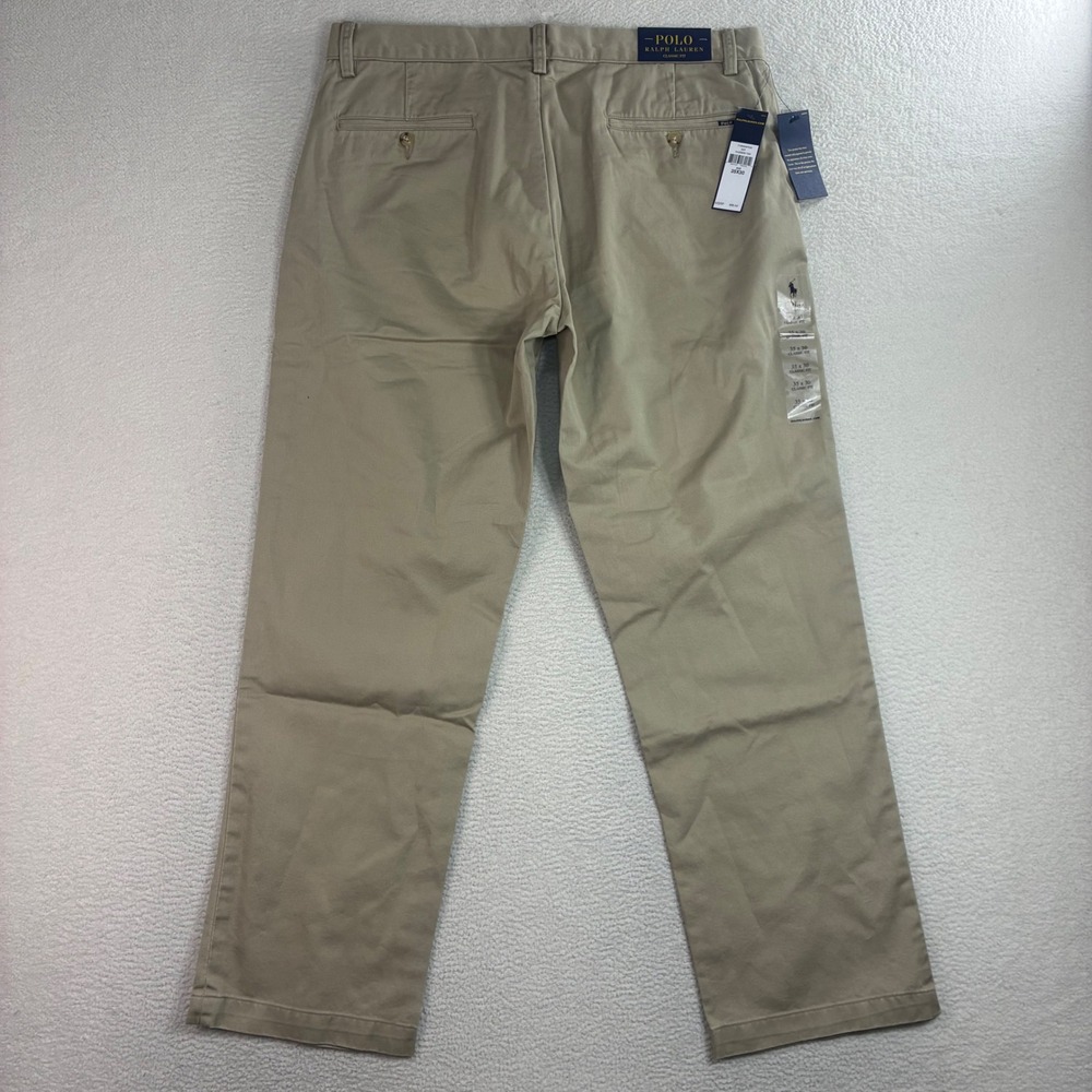 Polo by Ralph Lauren Men's Khaki Straight-Leg Chinos - Beige/Tan